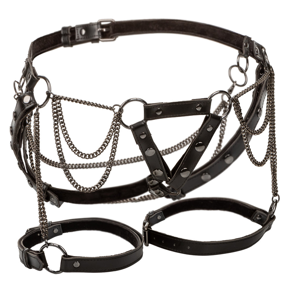 Euphoria Collection Thigh Harness With Chains | 716770109408 | Available at EroticWarehouse.com
