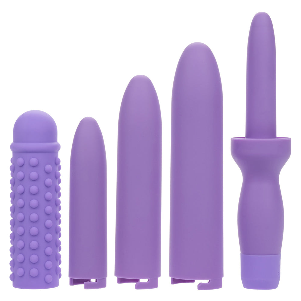 Dr. Laura Berman Rechargeable Dilators Set Of 4 Locking Sizes Plus Sleeve | 716770110565 | Available at EroticWarehouse.com