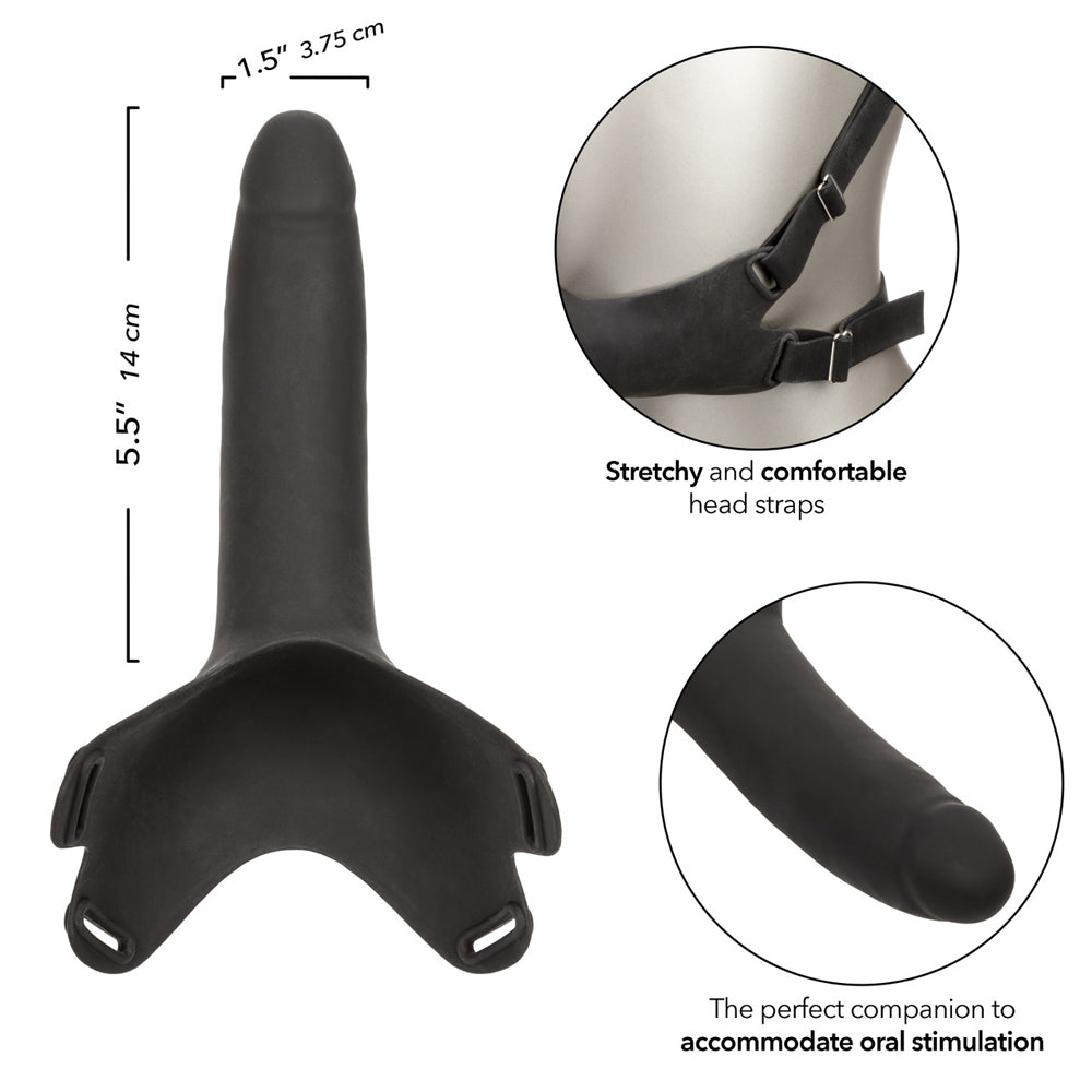 Accommodator Silicone Dong Black | 716770111043 | Available at EroticWarehouse.com