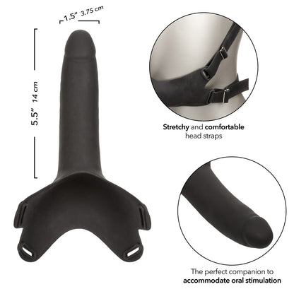 Accommodator Silicone Dong Black | 716770111043 | Available at EroticWarehouse.com