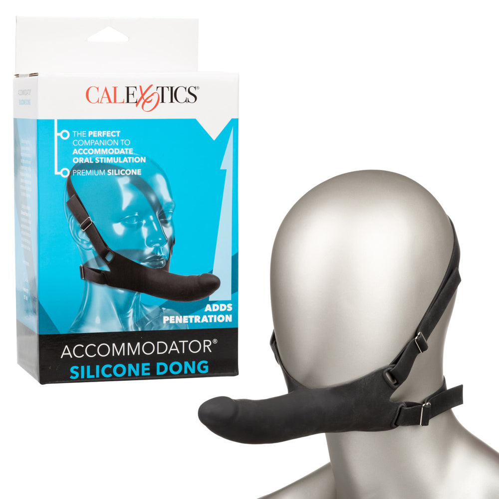 Accommodator Silicone Dong Black | 716770111043 | Available at EroticWarehouse.com