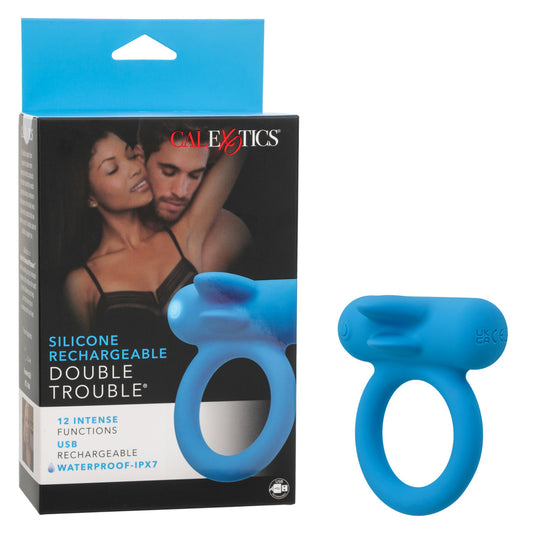 Silicone Rechargeable Double Trouble | 716770111098 | Available at EroticWarehouse.com