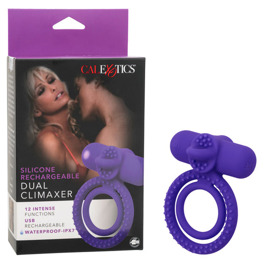 Silicone Rechargeable Dual Climaxer | 716770111111 | Available at EroticWarehouse.com