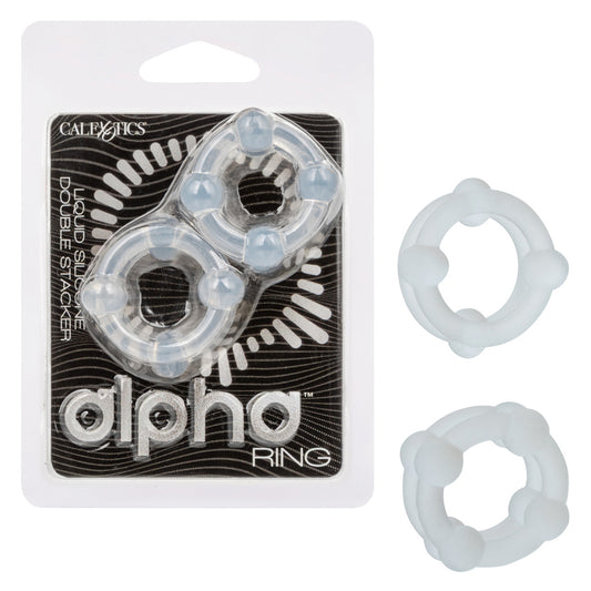 Alpha Liquid Silicone Double Stacker | 716770112408 | Available at EroticWarehouse.com