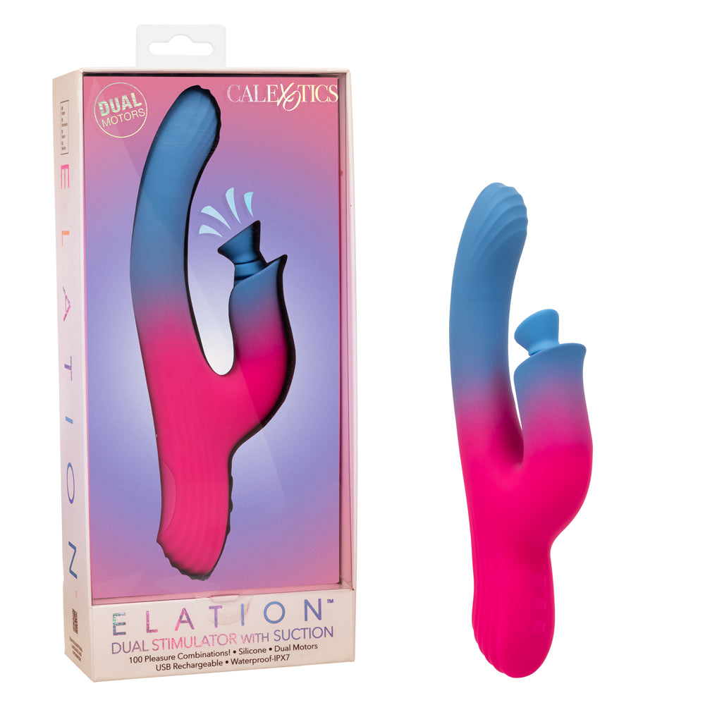 Elation Dual Stimulator With Suction | 716770112514 | Available at EroticWarehouse.com