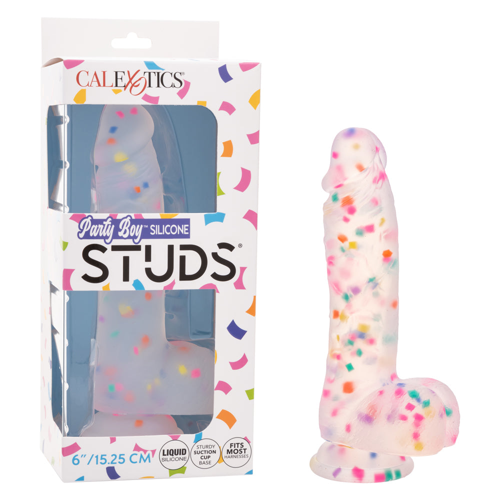Party Boy Silicone Studs 6" | 716770112873 | Available at EroticWarehouse.com