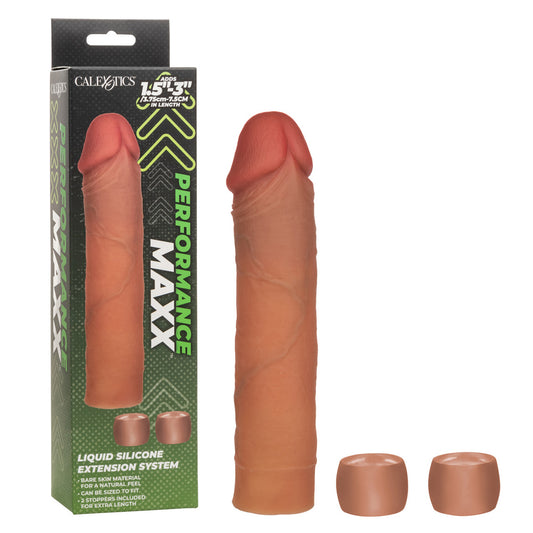 Performance Maxx Liquid Silicone Extension System Brown | 716770112897 | Available at EroticWarehouse.com
