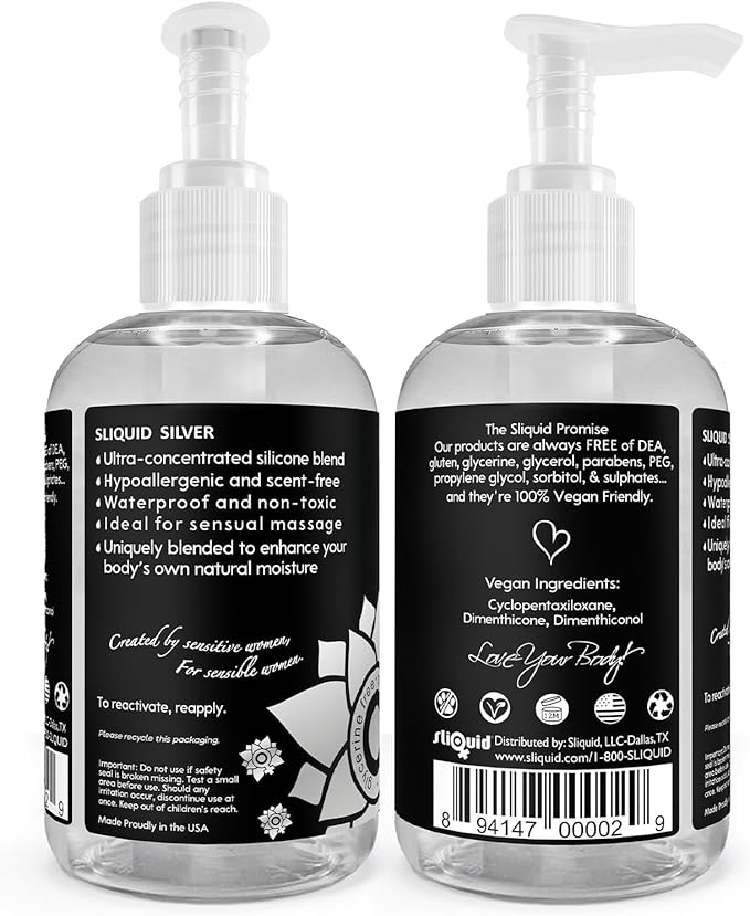 Naturals Sliquid Silver - 8.5 Fl. Oz. (251 ml) | 894147000128 | Available at EroticWarehouse.com