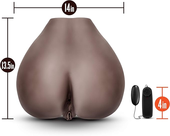 Hot Chocolate - Sweet Rose - Life Size Pussy And Ass Style Vibrating Stroker | 819835021162 | Available at EroticWarehouse.com