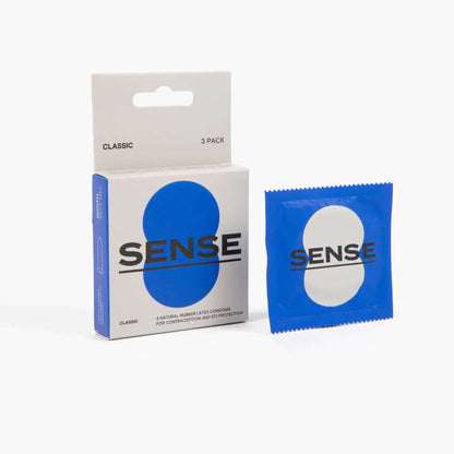 Sense Condoms 3pc Classic | 724994321988 | Available at EroticWarehouse.com