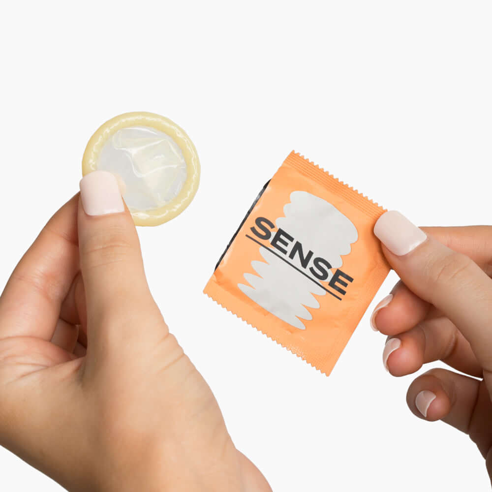 Sense Condoms 3pc Dotted | 724994322077 | Available at EroticWarehouse.com