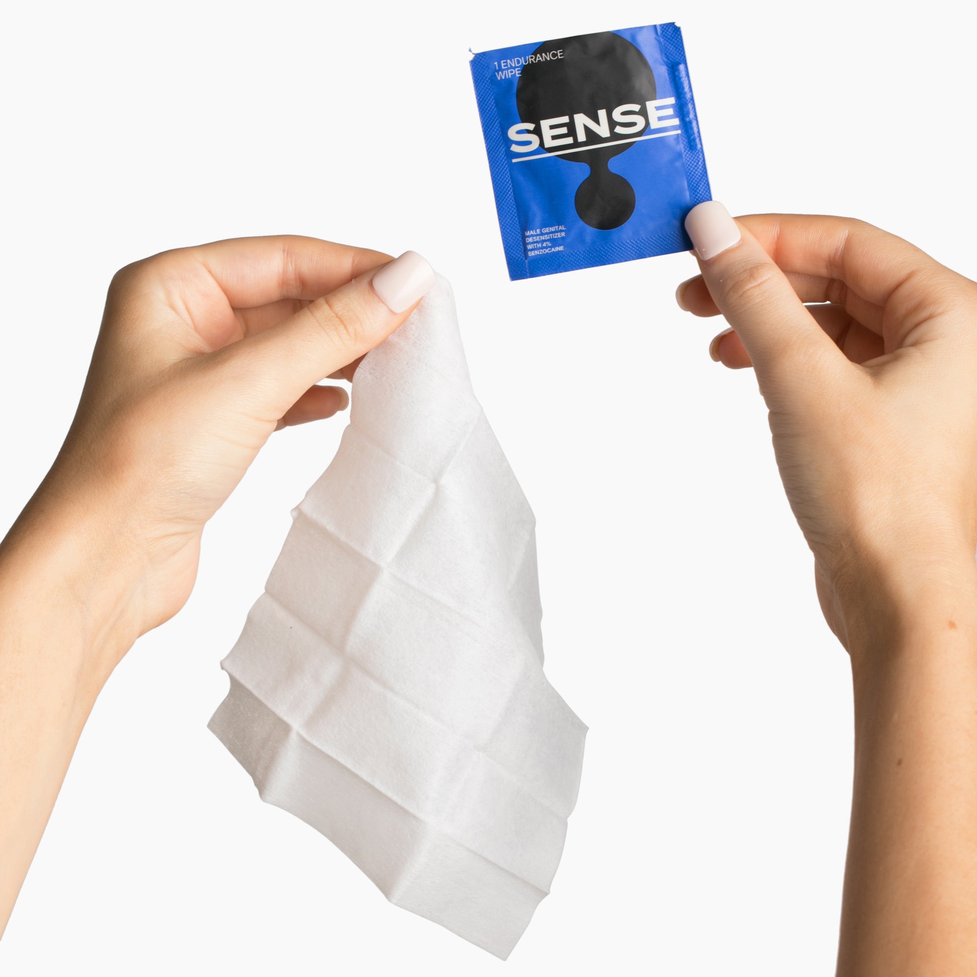 Sense Endurance Wipes 6pc | 724994322497 | Available at EroticWarehouse.com