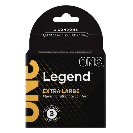 One The Legend Condoms 3Pk | 726893110762 | Available at EroticWarehouse.com