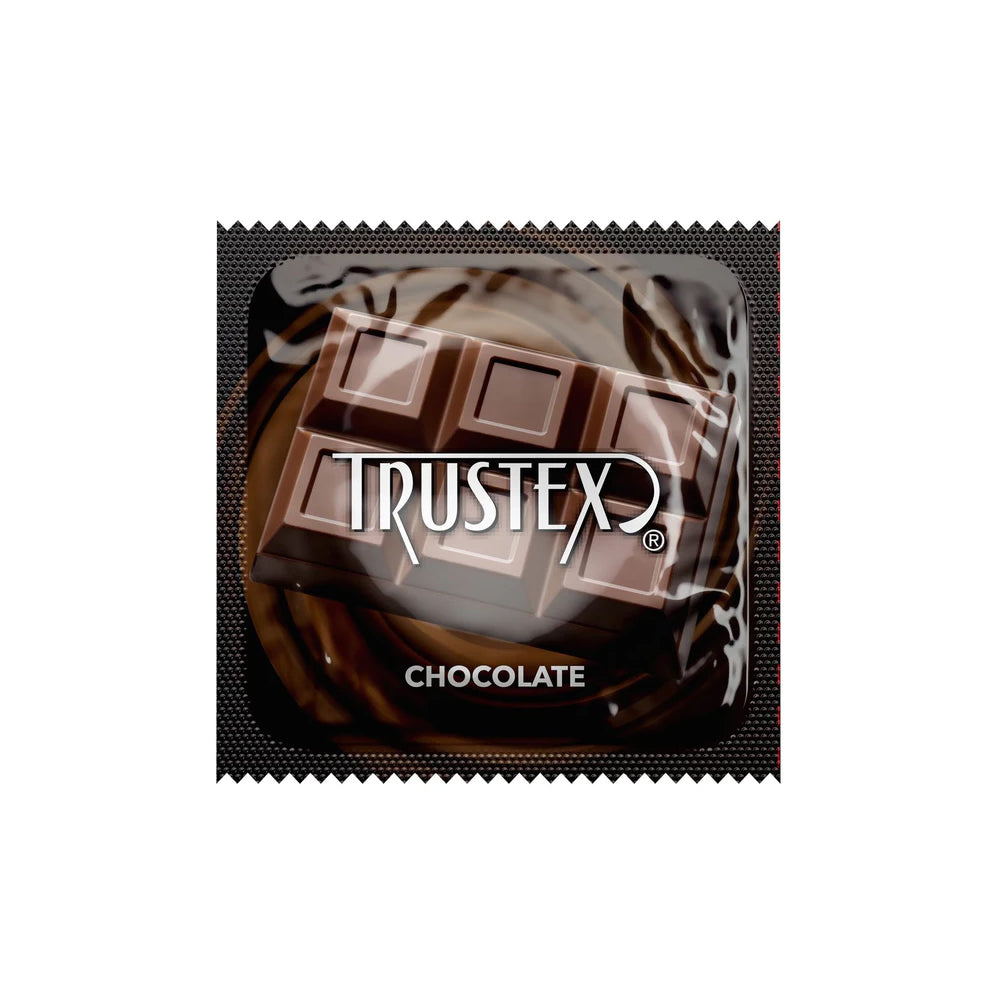 Trustex Chocolate Flavored Condoms 3Pk | 726893112414 | Available at EroticWarehouse.com