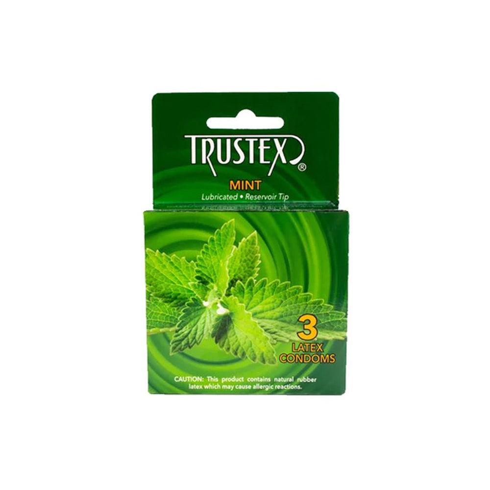 Trustex Mint Flavored Condom 3Pk | 726893112421 | Available at EroticWarehouse.com