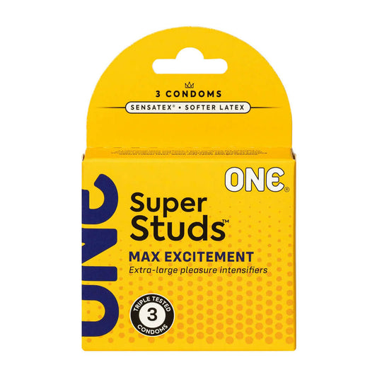 One Super Studs Condoms 3Pk | 726893114937 | Available at EroticWarehouse.com