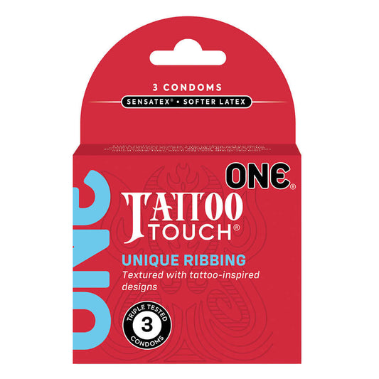 One Tattoo Touch Condoms 3Pk | 726893114944 | Available at EroticWarehouse.com