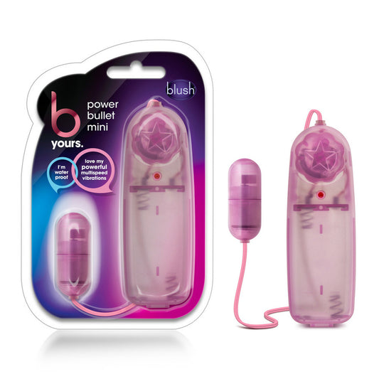 B Yours Power Bullet Mini Frosted Pink | 735380055103 | Available at EroticWarehouse.com