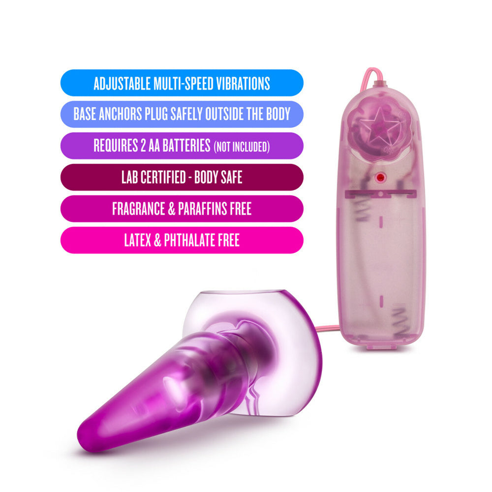 B Yours Basic Anal Pleaser Vibrating Pink | 735380106003 | Available at EroticWarehouse.com