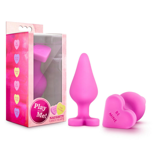 Play With Me Naughty Candy Heart Be Mine Pink | 735380956103 | Available at EroticWarehouse.com