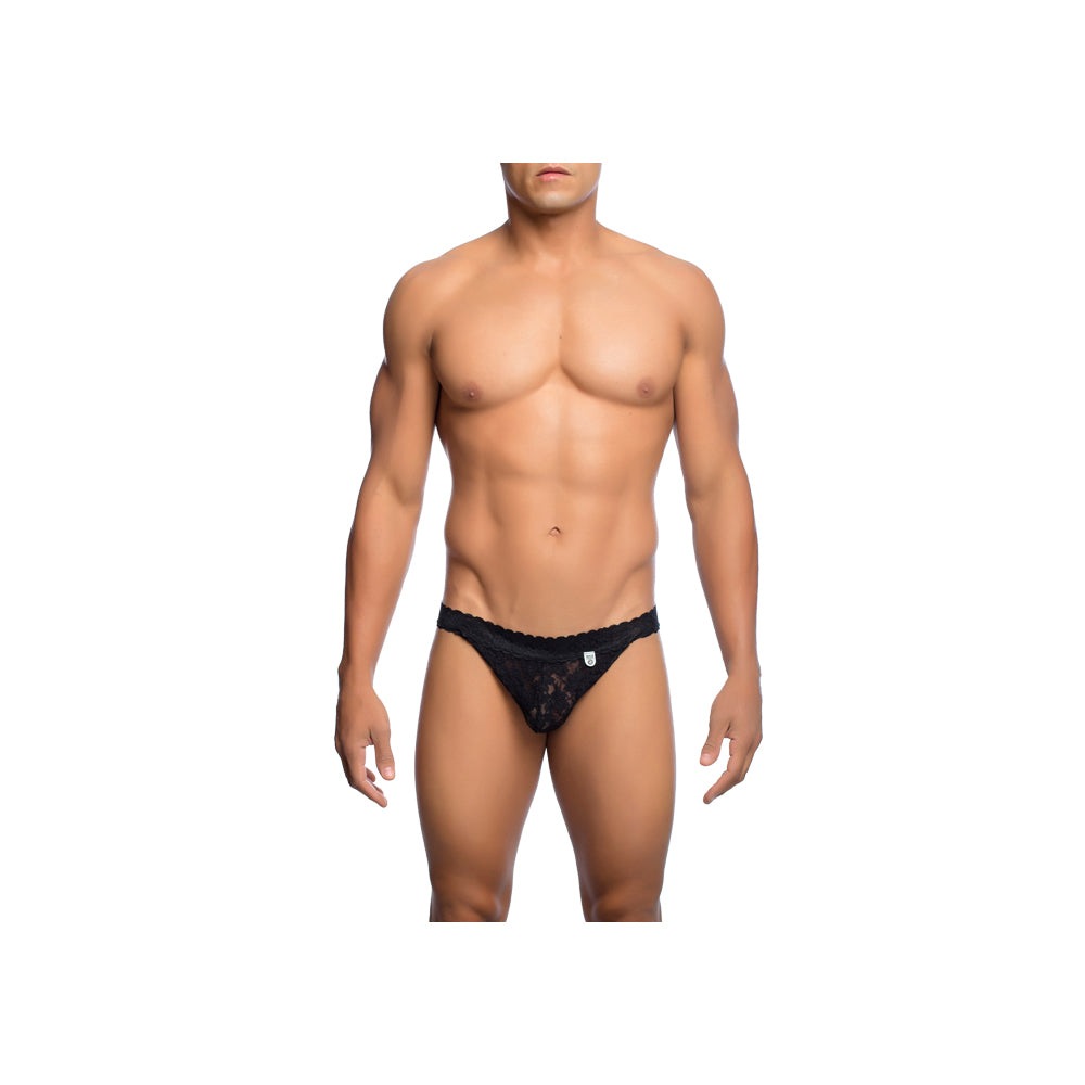 Lace Jockstrap Black S/M | 738435431563 | Available at EroticWarehouse.com