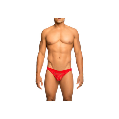 Lace Jockstrap Red L/Xl | 738435431594 | Available at EroticWarehouse.com