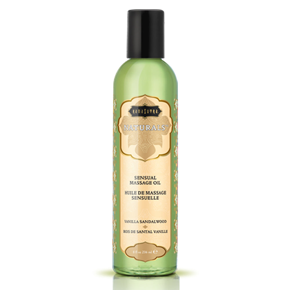 Naturals Massage Oil Vanilla Sandalwood 8 oz. | 739122102445 | Available at EroticWarehouse.com