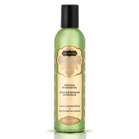 Naturals Massage Oil Vanilla Sandalwood 8 oz. | 739122102445 | Available at EroticWarehouse.com