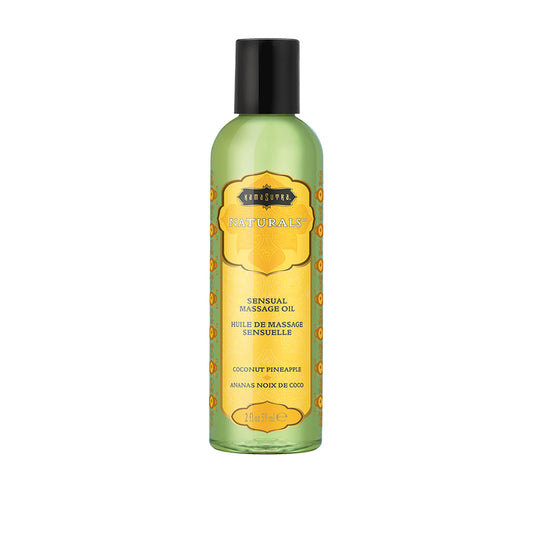 Naturals Massage Oil Coconut Pineapple 2 oz. | 739122102803 | Available at EroticWarehouse.com