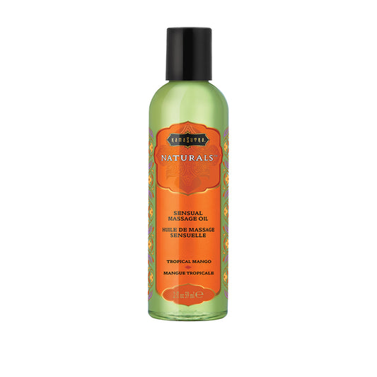 Naturals Massage Oil Tropical Mango 2 oz. | 739122102834 | Available at EroticWarehouse.com