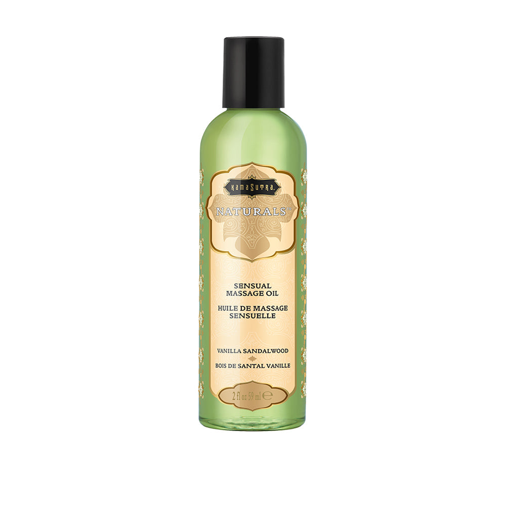 Naturals Massage Oil Vanilla Sandalwood 2 oz. | 739122102841 | Available at EroticWarehouse.com