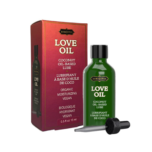 Love Oil Coconut Lube 0.5 oz. | 739122102919 | Available at EroticWarehouse.com