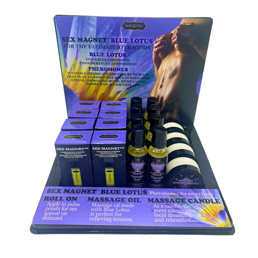 Blue Lotus Sex Magnet Pheromone Prepack Display | 739122120654 | Available at EroticWarehouse.com