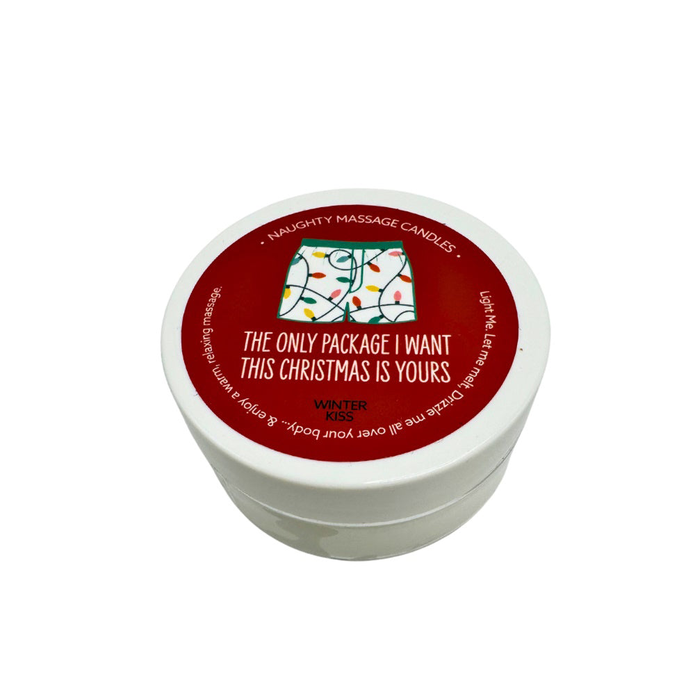 Naughty Notes The Only Package Massage Candle 1.7 oz. | 739122143233 | Available at EroticWarehouse.com