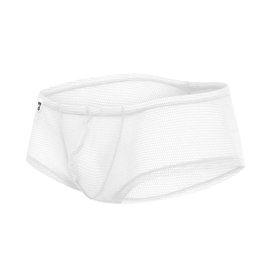 Mesh Boy Short White S/M | 741360719750 | Available at EroticWarehouse.com