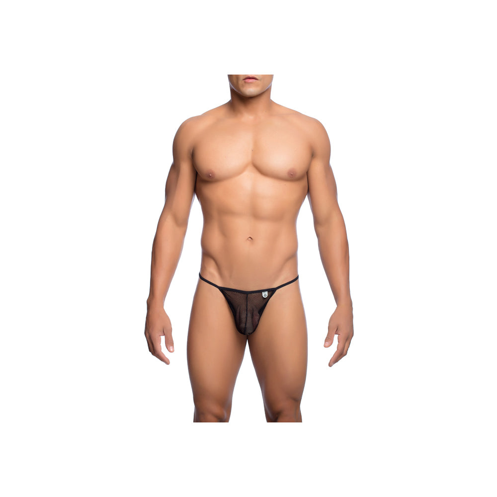 Mesh Boy Thong Black S/M | 741360719774 | Available at EroticWarehouse.com