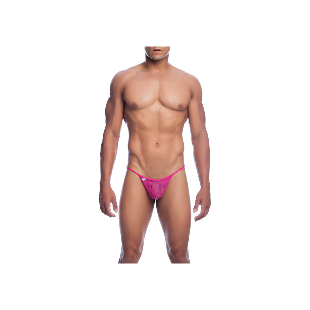 Mesh Boy Thong Hot Pink S/M | 741360719798 | Available at EroticWarehouse.com