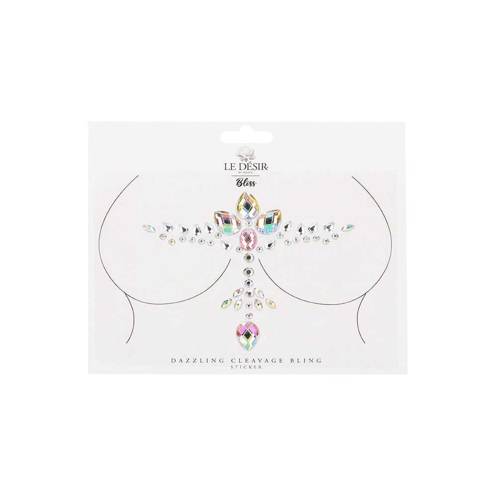 Le Desir Dazzling Cleavage Bling Sticker | 7423522446478 | Available at EroticWarehouse.com