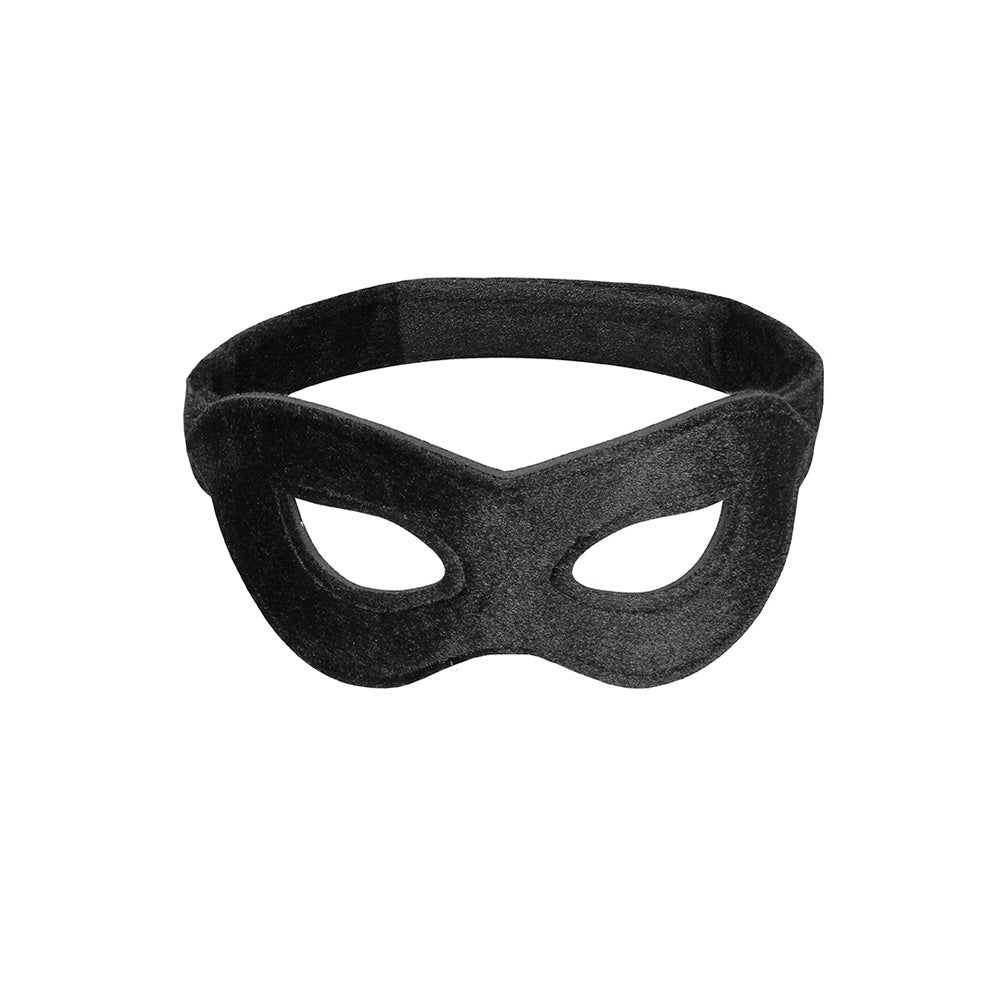 Ouch! Velvet & Velcro Adjustable Open Eye Mask | 7423522458426 | Available at EroticWarehouse.com