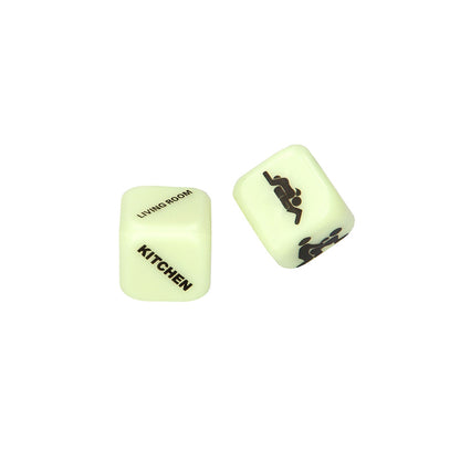 Light Up Your Sexy Night Dice Glow In The Dark | 7423522470466 | Available at EroticWarehouse.com