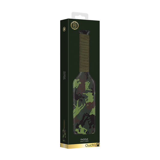 Ouch! Paddle Army Theme Green | 7423522485422 | Available at EroticWarehouse.com