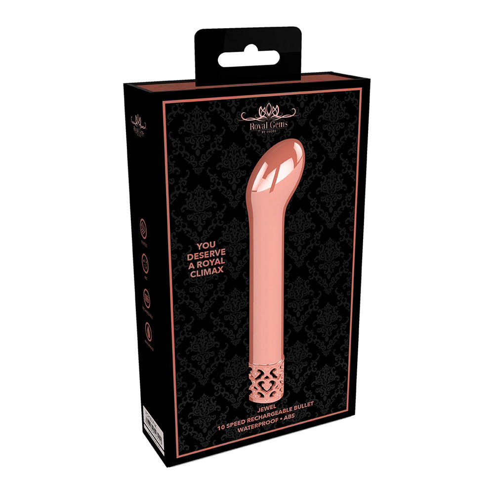 Royal Gems Jewel Rechargeable Abs Bullet Rose Gold | 7423522523537 | Available at EroticWarehouse.com