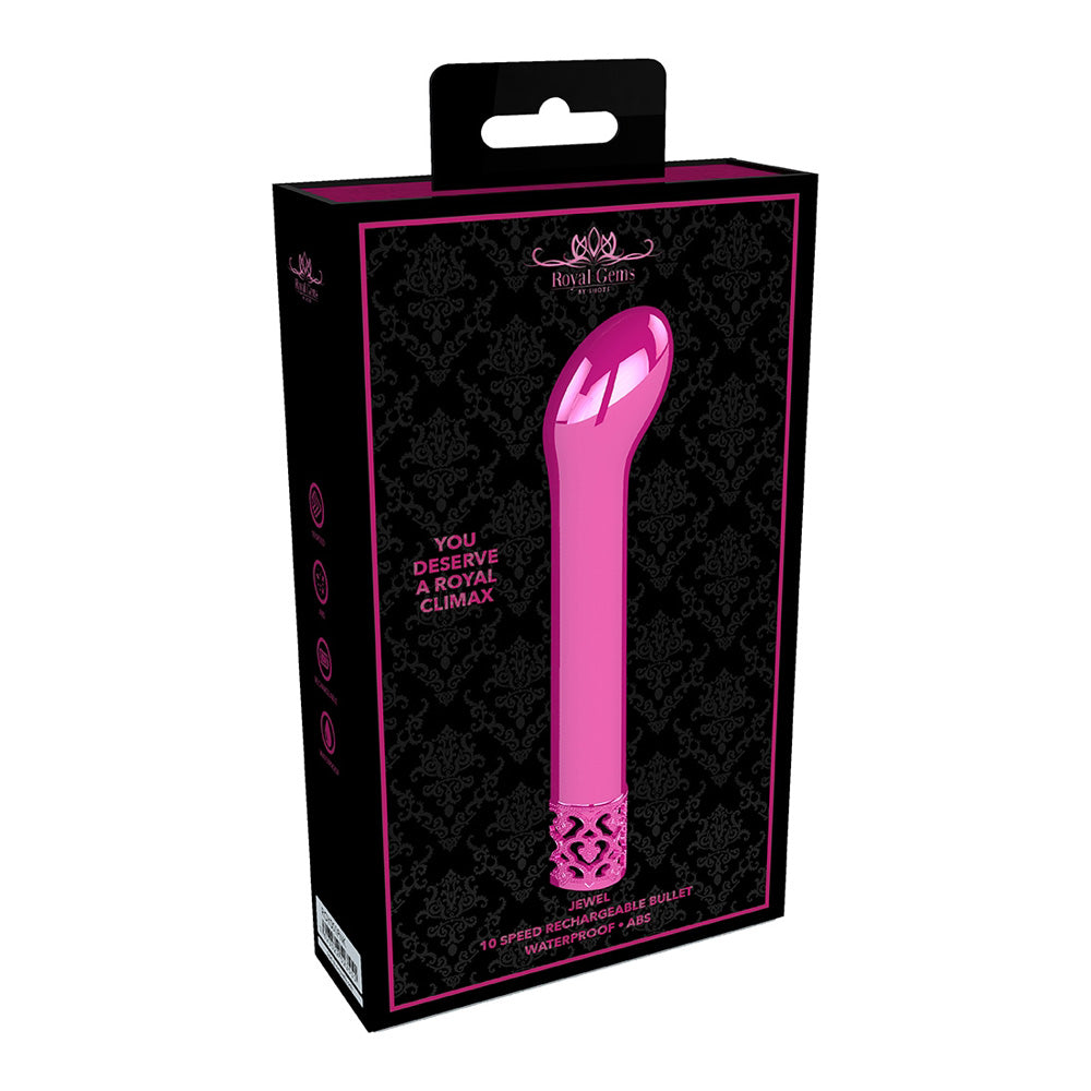 Royal Gems Jewel Rechargeable Abs Bullet Pink | 7423522523551 | Available at EroticWarehouse.com