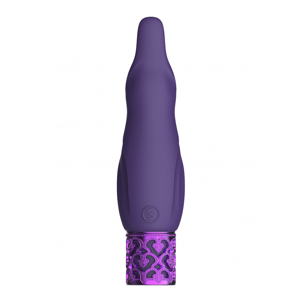 Royal Gems Sparkle Rechargeable Silicone Bullet Purple | 7423522523599 | Available at EroticWarehouse.com