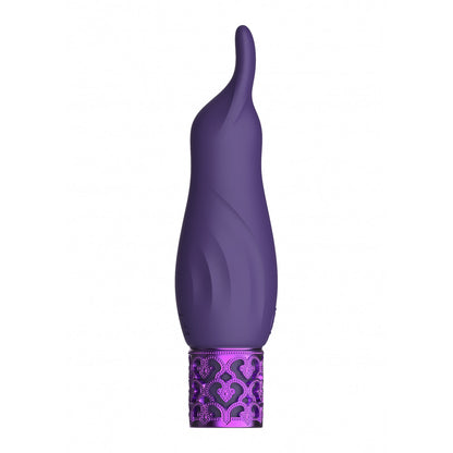 Royal Gems Sparkle Rechargeable Silicone Bullet Purple | 7423522523599 | Available at EroticWarehouse.com