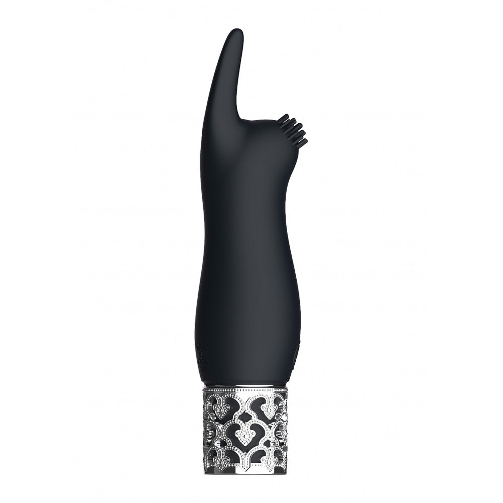 Royal Gems Elegance Rechargeable Silicone Bullet Black | 7423522528594 | Available at EroticWarehouse.com