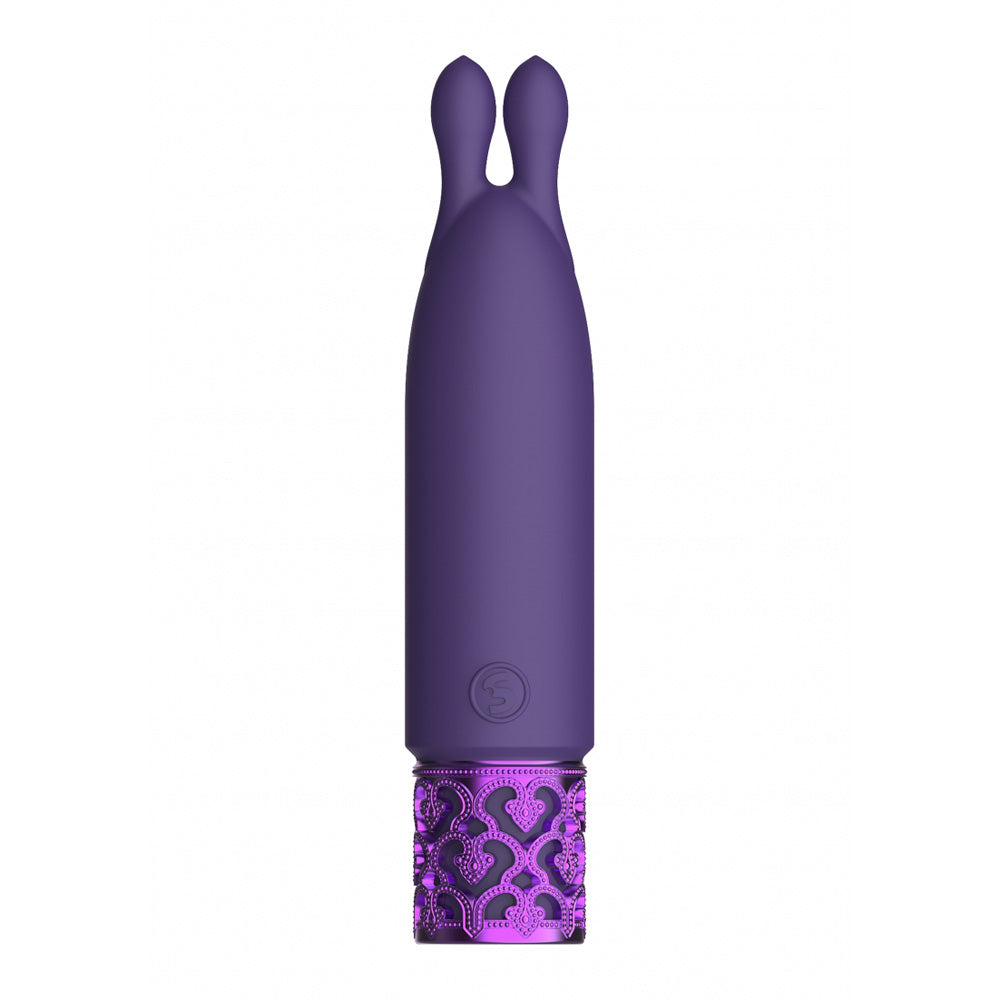 Royal Gems Twinkle Rechargeable Silicone Bullet Purple | 7423522529577 | Available at EroticWarehouse.com