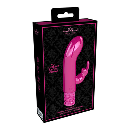 Royal Gems Dazzling Rechargeable Silicone Bullet Pink | 7423522530535 | Available at EroticWarehouse.com