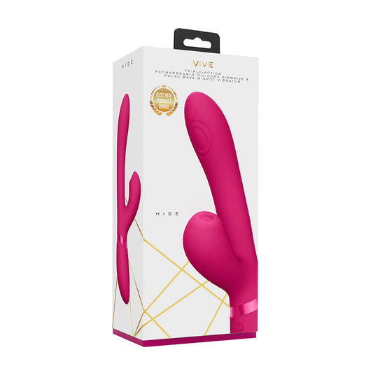 Hide Airwave & Pulse Wave G-Spot Pink | 7423522539569 | Available at EroticWarehouse.com
