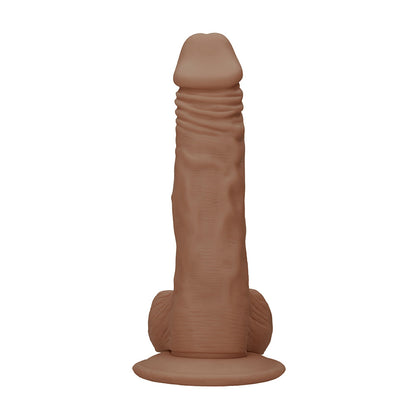 Realrock Dong With Testicles 8" Tan | 7423522547564 | Available at EroticWarehouse.com
